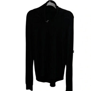Varley Black Cowl Neck Long Sleeve Pullover Size Small